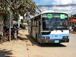 Bus Nr.1 in Kambodscha